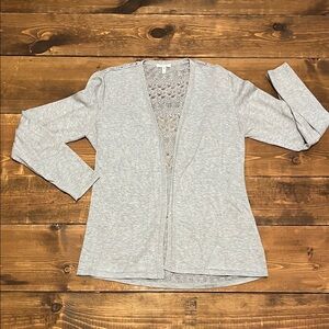 Maurices Light Gray Knit Cardigan